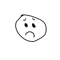 sad face drawing by alero in Artbitrator