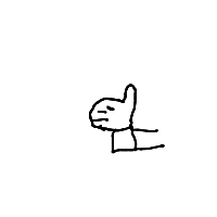 thumbs up drawing by alero in Artbitrator