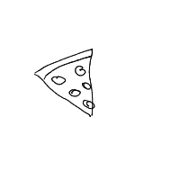 pizza slice drawing by alero in Artbitrator
