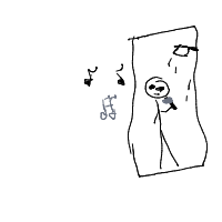 singing in shower drawing by alero in Artbitrator