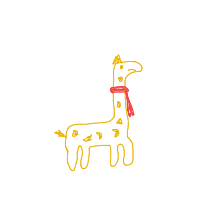 giraffe with scarf drawing by guest-f4miwafxs in Artbitrator