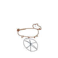 hamster on wheel drawing by guest-f4miwafxs in Artbitrator