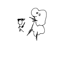 knight vs giant drawing by Nandini in Artbitrator