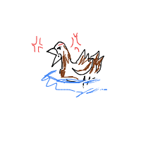 angry duck drawing by guest-cn5a5ebe0 in Artbitrator