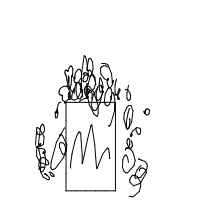 popcorn overflowing drawing by guest-9d5ft2cl1 in Artbitrator
