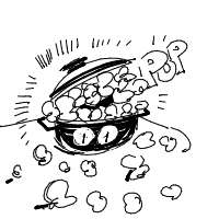 popcorn overflowing drawing by guest-96kuugg1x in Artbitrator