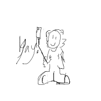 bigfoot taking selfie drawing by guest-p7bcpr1em in Artbitrator