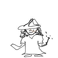 wizard casting spell drawing by guest-f20vcr73m in Artbitrator