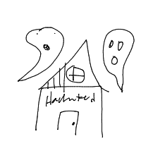 haunted house drawing by guest-iqwby207x in Artbitrator