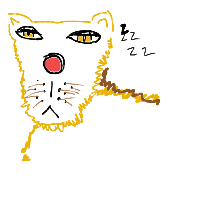 sleeping lion drawing by adzwinz123 in Artbitrator
