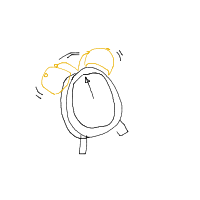 alarm clock ringing drawing by shaolongbao in Artbitrator
