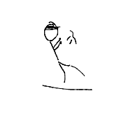 person falling over drawing by adzwinz123 in Artbitrator