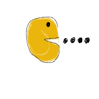 pac-man drawing by adzwinz123 in Artbitrator