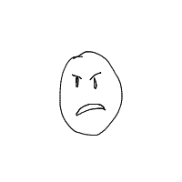 angry face drawing by guest-mfk128mr2 in Artbitrator