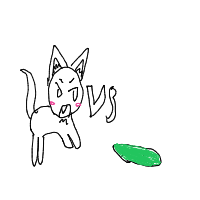 cat vs cucumber drawing by guest-tkuxpj1j0 in Artbitrator