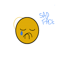 sad face drawing by shrii87 in Artbitrator