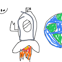 rocket ship drawing by guest-f0n3b0gyd in Artbitrator