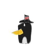 penguin with a hat drawing by guest-8joo0tqur in Artbitrator