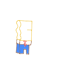 spongebob drawing by theartaazt in Artbitrator