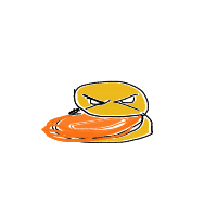 angry duck drawing by heartydishes in Artbitrator