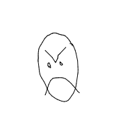 angry face drawing by guest-xu7xizene in Artbitrator