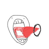tip of tongue drawing by pierce in Artbitrator