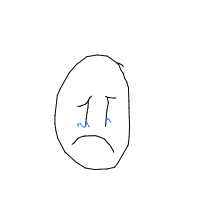 sad face drawing by guest-r185gijtq in Artbitrator