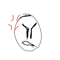 angry face drawing by guest-r185gijtq in Artbitrator