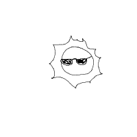 sun wearing sunglasses drawing by guest-rj8q4fevr in Artbitrator