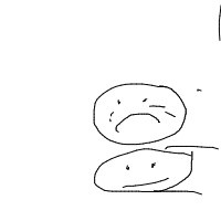 sad face drawing by charu5202 in Artbitrator