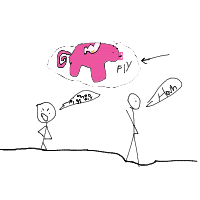 when pigs fly drawing by pierce in Artbitrator