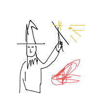 wizard casting spell drawing by guest-pa26xzcch in Artbitrator