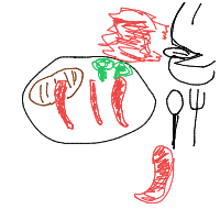 spicy food drawing by guest-xtyf0e2bm in Artbitrator