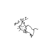 sleeping cat drawing by guest-y03me201b in Artbitrator