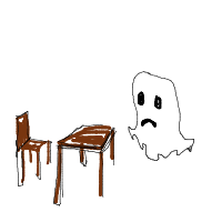 ghost at job interview drawing by guest-9vyt12hee in Artbitrator