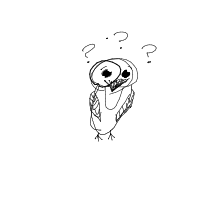 confused owl drawing by guest-c0g3iinaq in Artbitrator