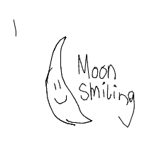 moon smiling drawing by guest-sj43aqn52 in Artbitrator