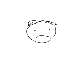 sad face drawing by lew69 in Artbitrator