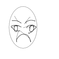 angry face drawing by ladyluriaa in Artbitrator