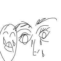 crying face drawing by guest-gbjh7wpip in Artbitrator