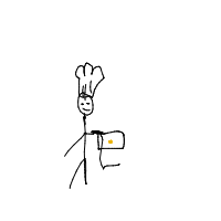 chef cooking drawing by wafflez in Artbitrator