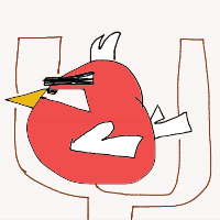 angry bird drawing by chungus in Artbitrator
