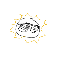 sun wearing sunglasses drawing by guest-coxcxvll5 in Artbitrator