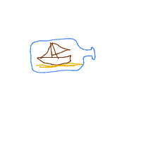 ship in bottle drawing by guest-l0gz9nw8l in Artbitrator