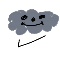 cloud with face drawing by s2090 in Artbitrator