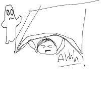 hiding under blanket drawing by adzwinz123 in Artbitrator