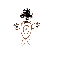 bear with a hat drawing by guest-kjae2ubjc in Artbitrator