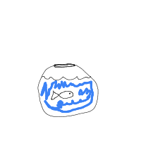 fish in bowl drawing by guest-ay2sgjboa in Artbitrator