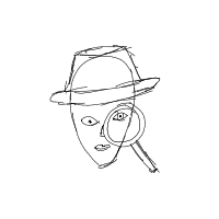detective solving crime drawing by keitsu in Artbitrator