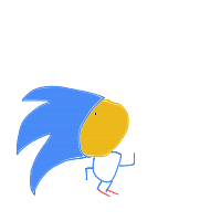 sonic drawing by pierce in Artbitrator